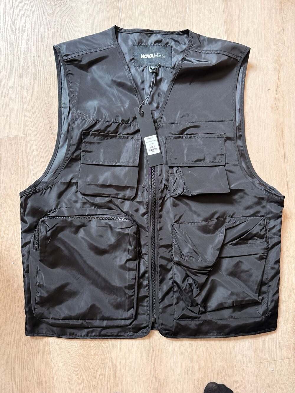 NOVA MEN Hudson Utility Vest Black Size M